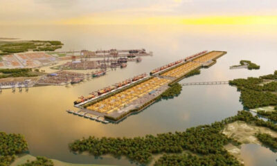 An illustration of the Can Gio International Transshipment Port in Ho Chi Minh City, southern Vietnam. Photo courtesy of VIMC.