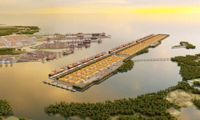 An illustration of the Can Gio International Transshipment Port in Ho Chi Minh City, southern Vietnam. Photo courtesy of the HCMC government's news portal.