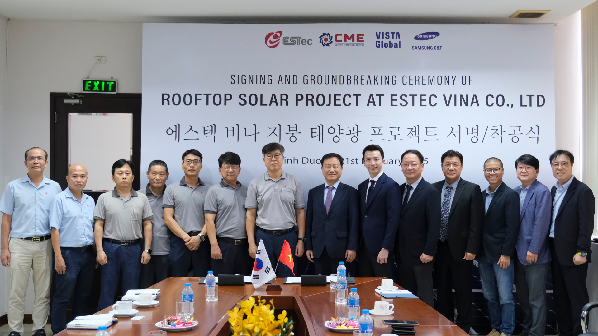 CME Solar starts installing rooftop solar power system at Estec Vina factory