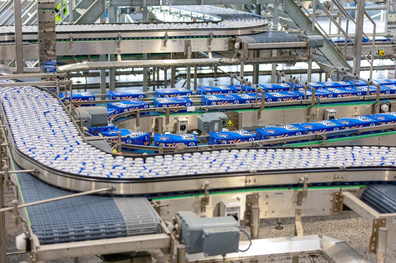 Production of beer under Tiger brand at Heineken factory in Ba Ria-Vung Tau province, southern Vietnam. Photo courtesy of Heineken.