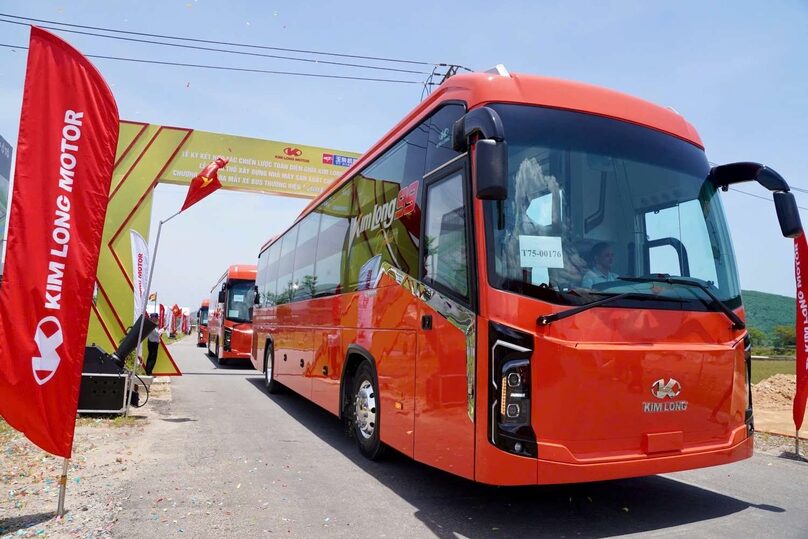 A Kim Long Motor bus. Photo courtesy of Lao Dong (Labor) newspaper.