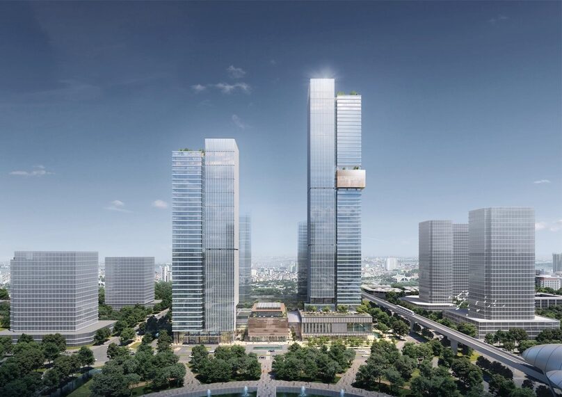 Illustration of the Landmark 55 project in Hanoi. Photo courtesy of Taseco Land.