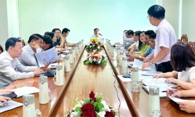 Ba Ria-Vung Tau Vice Chairman Nguyen Cong Vinh (center) chairs a meeting with LSP in Ba Ria-Vung Tau province, southern Vietnam, January 21, 2025. Photo courtesy of Ba Ria-Vung Tau news portal.