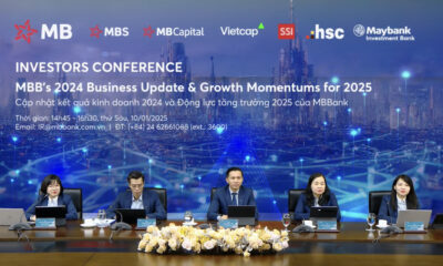 MB's online Investors Conference in Hanoi, January 10, 2024. Photo courtesy of MB.