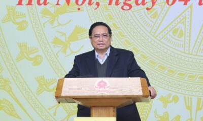 PM Pham Minh Chinh, head of the Steering Committee for Nuclear Power Plant Construction, speaks at the committee's meeting on February 4, 2024. Photo courtesy of the government's news portal.