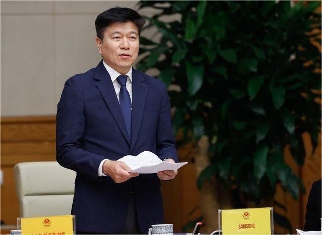 General director of Samsung R&D Vietnam (SRV) Suk Ji-won. Photo courtesy of the government's news portal.