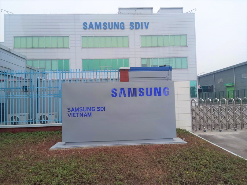 Samsung SDI Vietnam factory in Bac Ninh province, northern Vietnam. Photo courtesy of the firm.