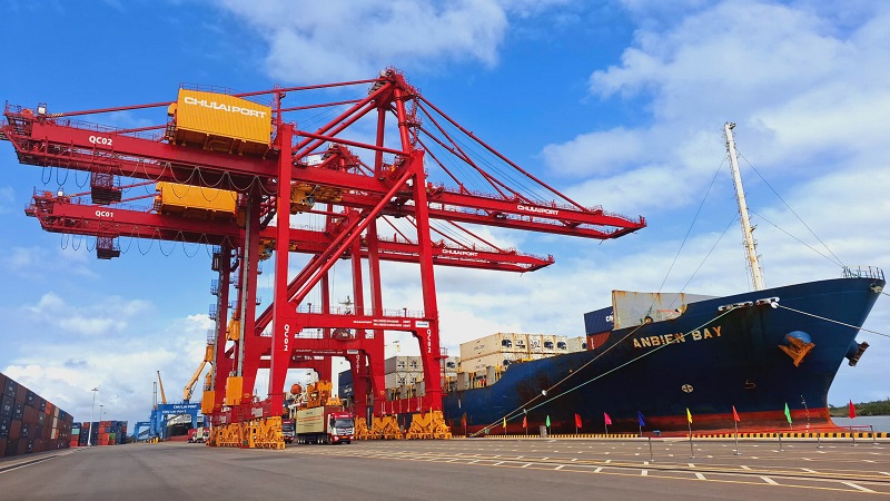 Over 300 containers of goods from THACO’s member companies are exported through Chu Lai Port to international markets.