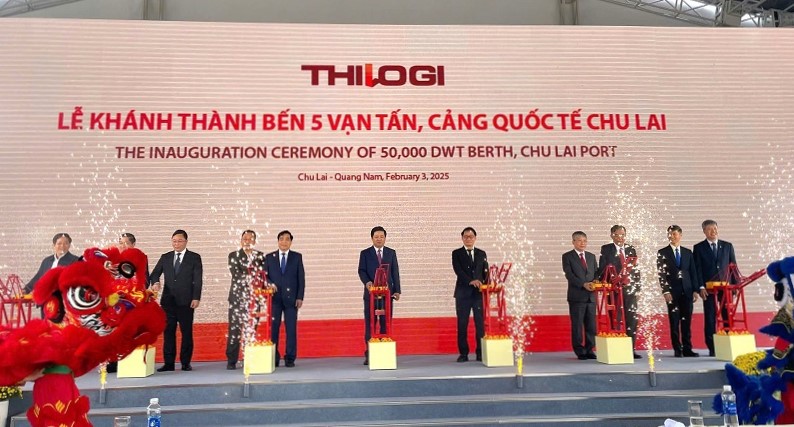 THACO inaugurates a 50,000-ton berth at Chu Lai International Port.