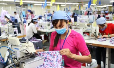 Photo: Manufacturing clothes for export at Tien Hung Garment Company, Hung Yen Province.