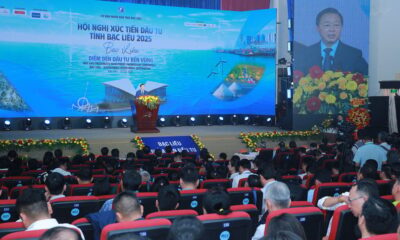 Deputy Prime Minister Tran Hong Ha speaks at Bac Lieu Investment Promotion Conference in Bac Lieu province, the Mekong Delta, southern Vietnam on March 7, 2025. Photo courtesy of the government's news portal.