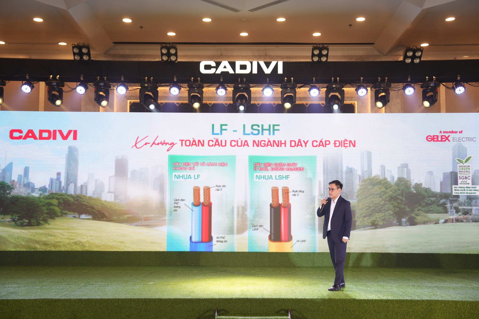 Ho Quang Nhan, CEO of CADIVI, expects that the introduction of LF and LSHF electric cables will bring optimal solutions for green and eco-friendly buildings.