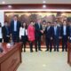 Airbus executive vice president international Wouter van Wersch (left) and Minister of Finance Nguyen Van Thang shake hands at a meeting in Hanoi on March 14, 2025. Photo courtesy of the ministry.