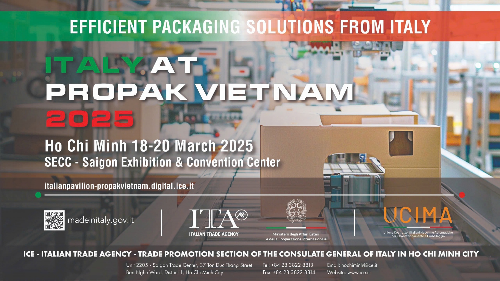 Italian firms to offer efficient packaging solutions at Propak Vietnam 2025