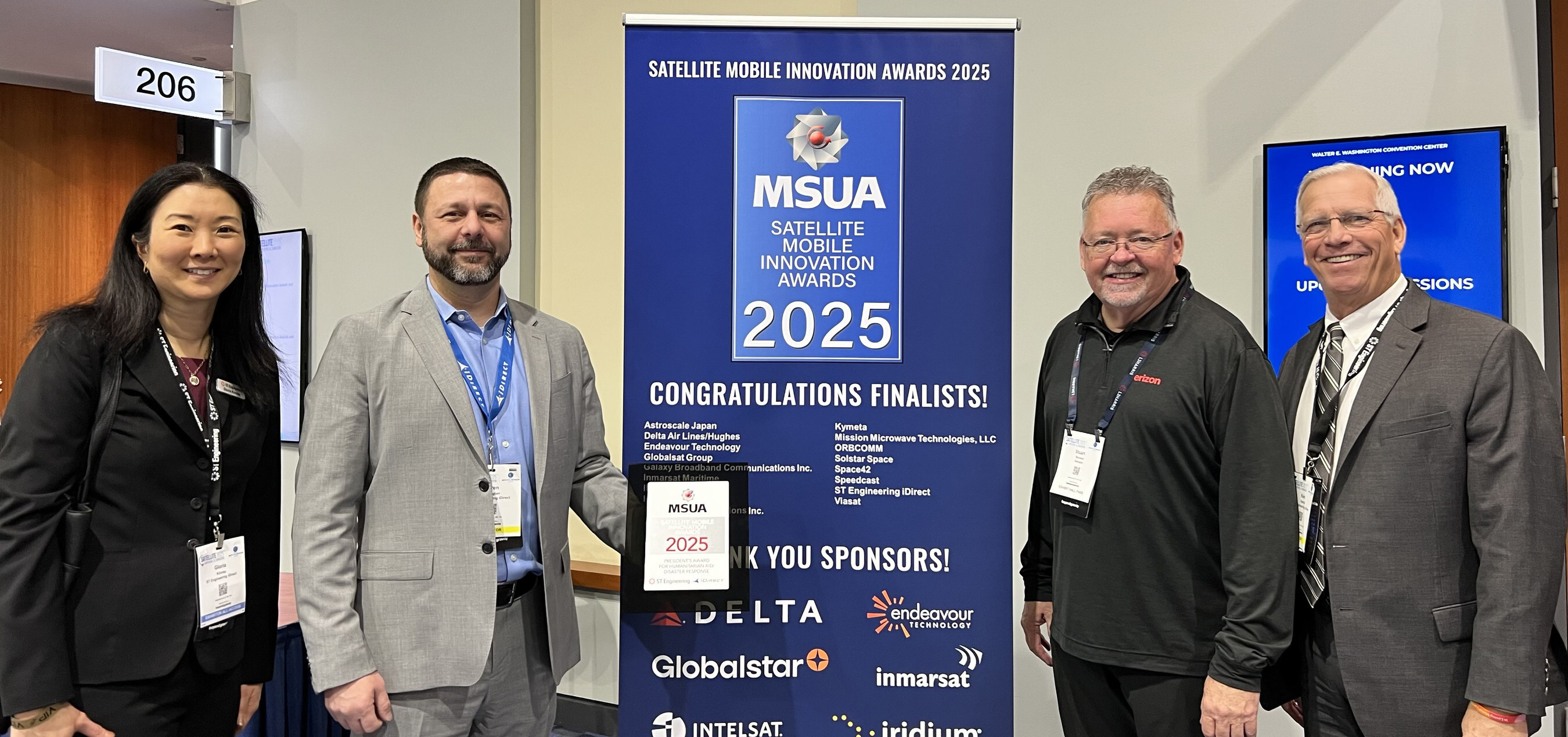 The MSUA is a non-profit organization dedicated to promoting satellite mobility innovation and development of the satellite mobility market worldwide. ST Engineering iDirect received the award at a luncheon held during the SATELLITE 2025 conference in Washington, D.C.