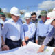 Ninh Thuan Chairman Tran Quoc Nam (second, left) visits the designated site for Ninh Thuan 1 nuclear power plant on March 5, 2025. Photo courtetsy of Ninh Thuan TV.