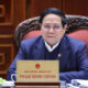 Prime Minister Pham Minh Chinh speaks at a meeting on February 23, 2025. Photo courtesy of the government's news portal.