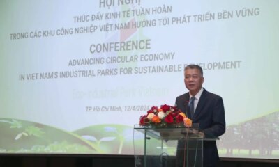 Le Thanh Quan, Director General of the Department of Economic Zones Management speaks at the conference.