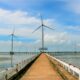 A sea-based wind power project in Bac Lieu province, Mekong Delta, southern Vietnam. Photo courtesy of EVN.